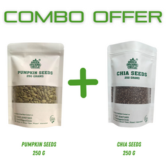 Pumpkin Seeds 250 gram Chia seeds 250 gram (Combo)